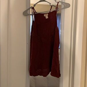 Maroon tank top